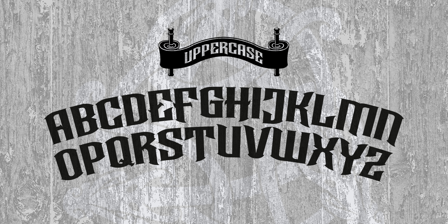 Beispiel einer Norseman Regular-Schriftart